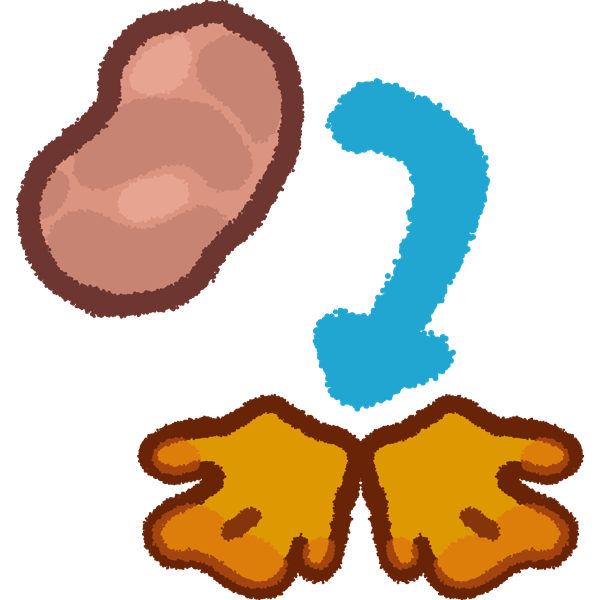 a slice of ham with an arrow pointing down to two emoji-yellow outstretched hands
